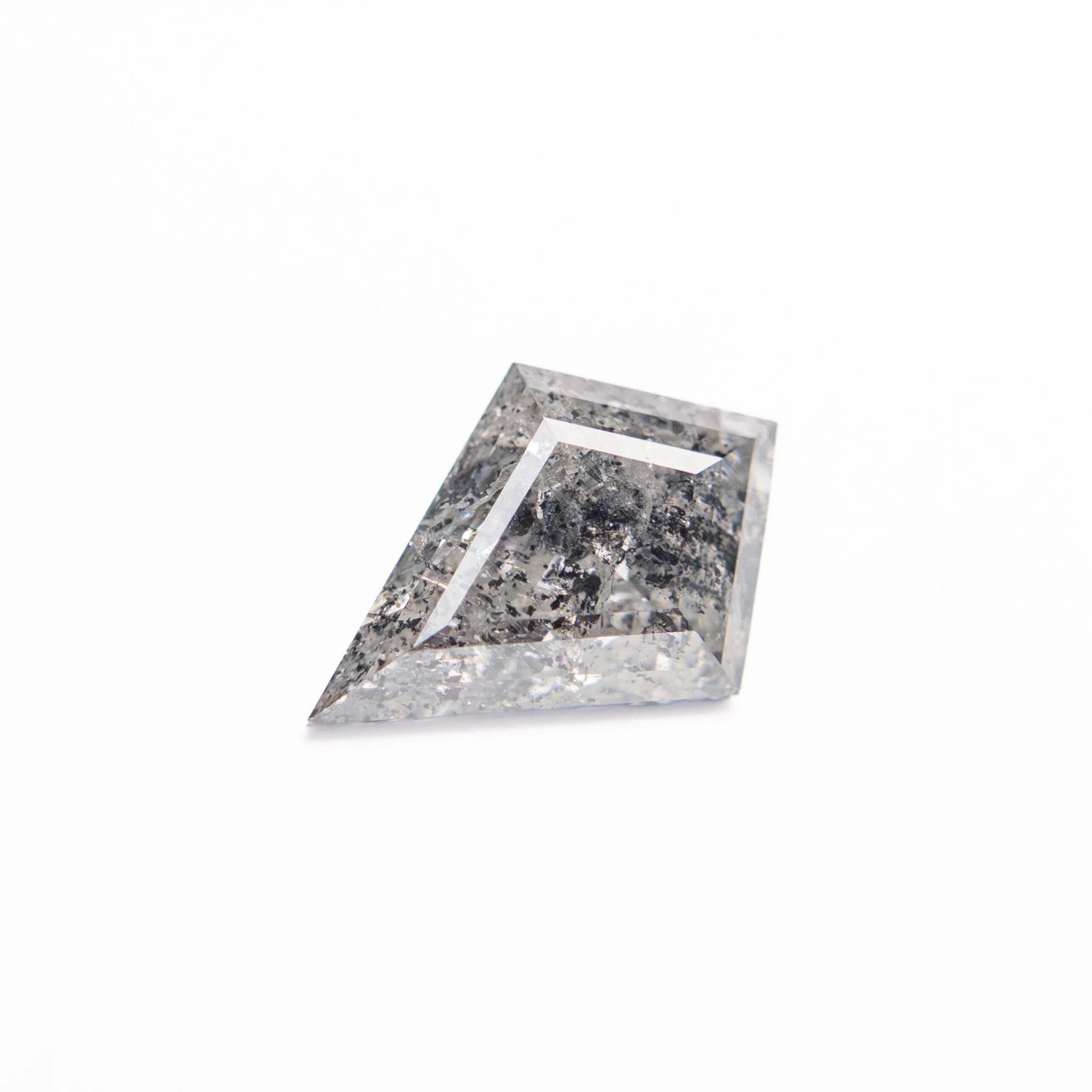 1.11 CARAT CANADIAN SALT AND PEPPER BRILLIANT CUT KITE DIAMOND