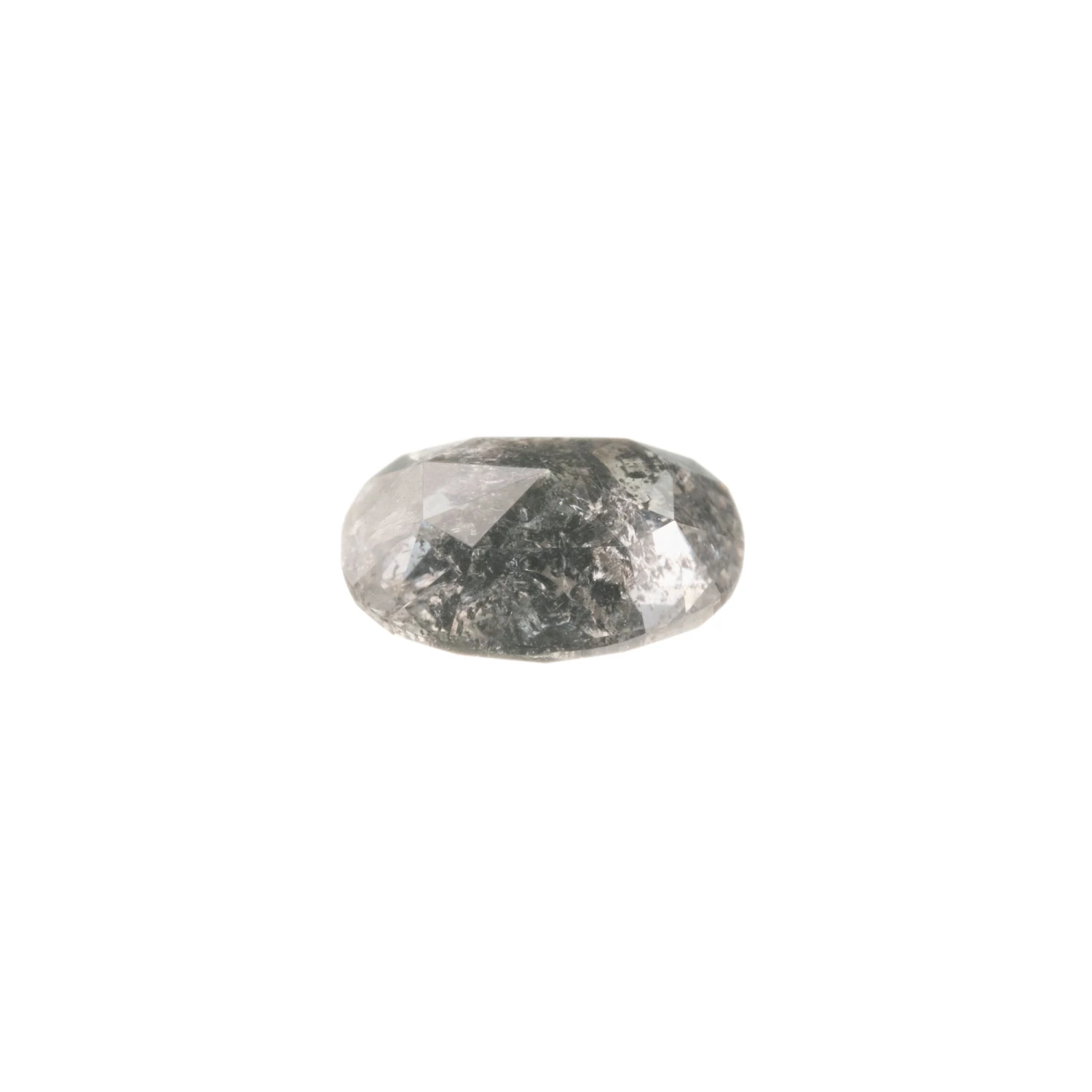 .69 Carat Canadian Salt And Pepper Double Cut Oval Diamond - Image 2
