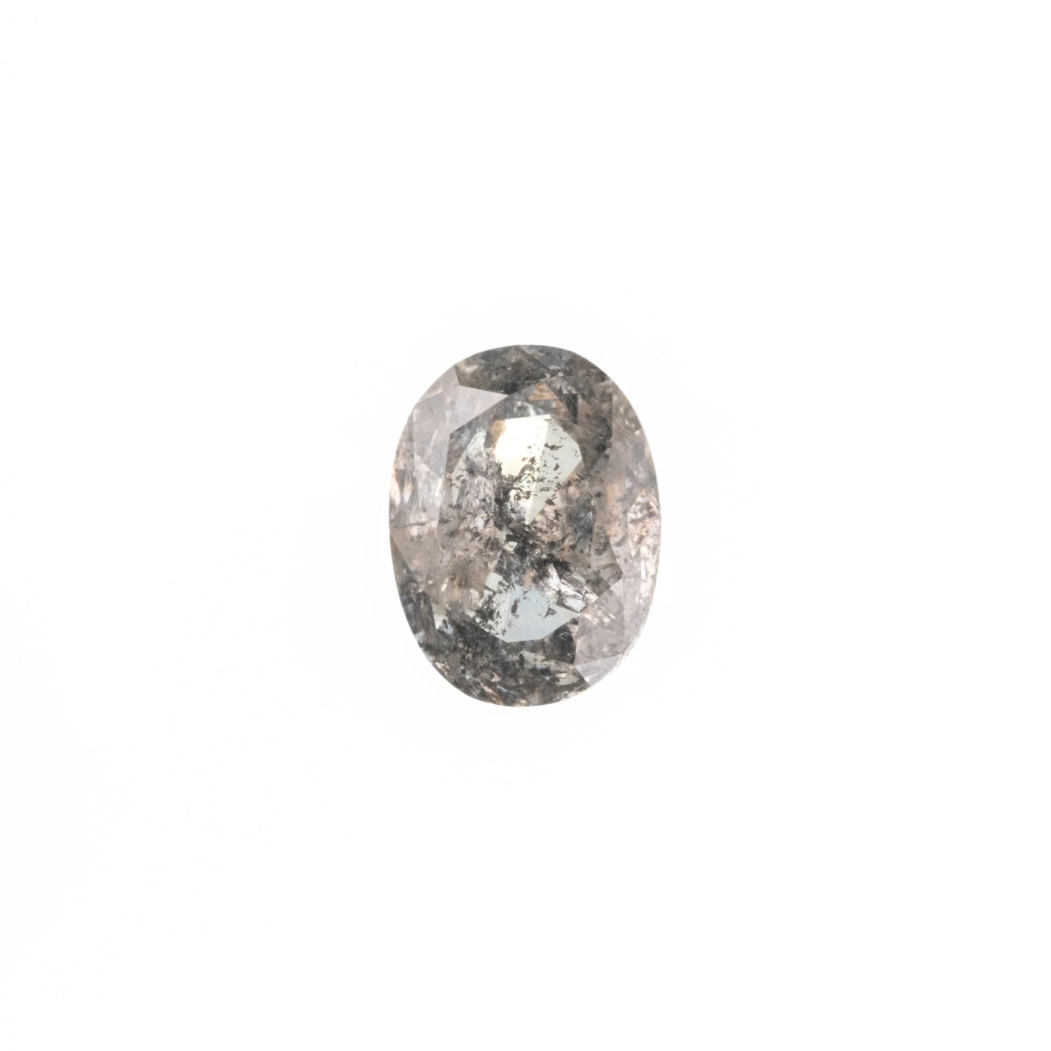 .69 Carat Canadian Salt And Pepper Double Cut Oval Diamond - Image 4