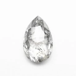 1.39 CARAT SALT AND PEPPER ROSE CUT PEAR DIAMOND