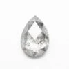 .90 CARAT SALT AND PEPPER ROSE CUT PEAR DIAMOND