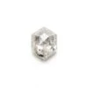 .90 Carat Icy White Rose Cut Hexagon Diamond