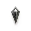 2.33 Carat Black Speckled Rose Cut Kite Diamond