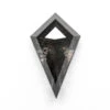 1.08 Carat Smokey Black Double Cut Kite Diamond