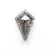 .93 Carat Salt And Pepper Double Cut Kite Diamond