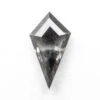 1.02 Carat Translucent Smokey Black Double Cut Kite Diamond