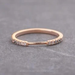 5 Ombre Diamond Harper Cuff, 14K Rose Gold