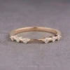 3 Diamond Nova Cuff, 14K Peach Gold