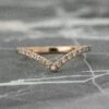 15 White Diamond Vivian Band, 14K Rose Gold