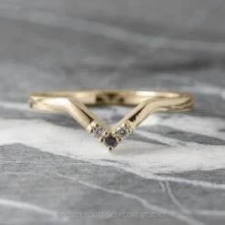 Diamond Wedding Band, Quinn Setting, 14k Yellow Gold