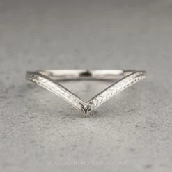 Vintage Vivian Wedding Band, Platinum